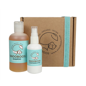 Snooboos Organic Dog Shampoo & Conditioning Lotion Gift Set