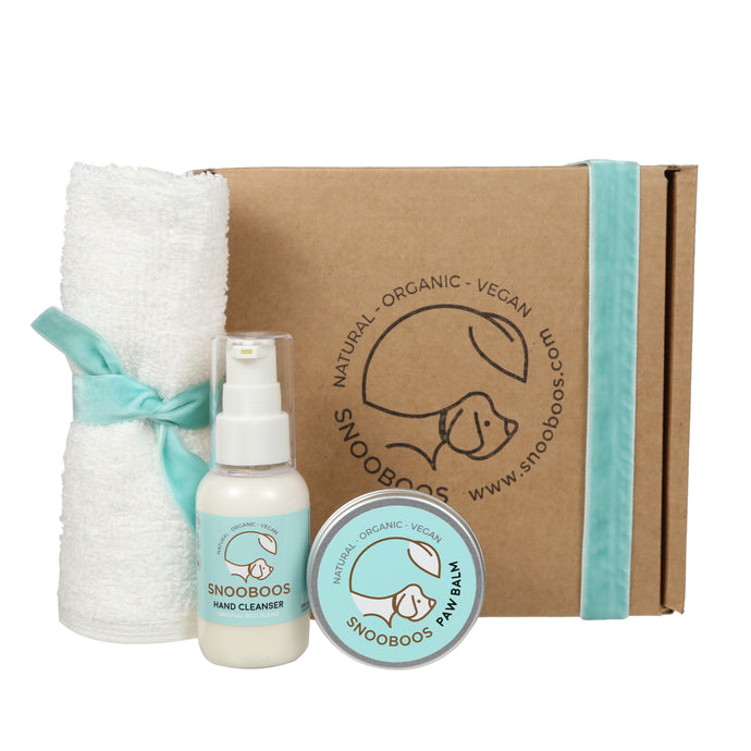 Snooboos Organic Moisturising Hand Cleanser & Dog Paw Balm Gift Box